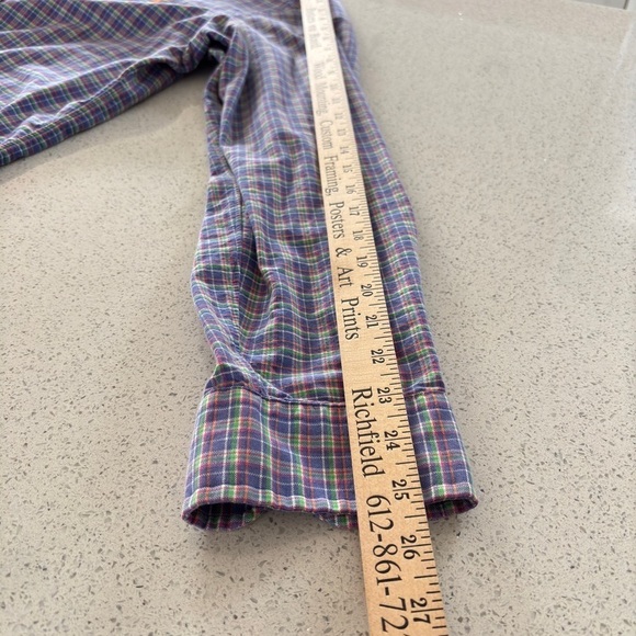 Ralph Lauren Classic Fit Oxford Shirt Plaid Mens Large Preppy Polo Pony Logo EUC - Picture 8 of 12